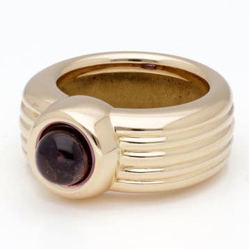 Bague - 18 carats Or jaune Améthyste, Nieuw