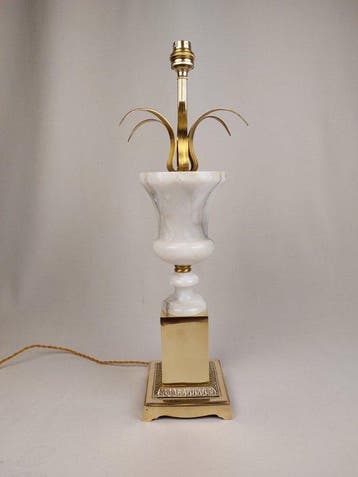 Maison Charles - Lamp - Vase Roseaux - Brons, Marmer,