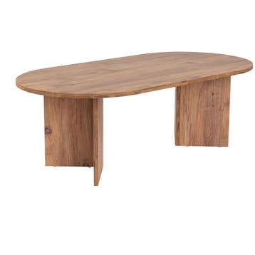 Evila Modern Coffee Table, Atlantic Pine, 119 X 60 X 40 Cm, Verzenden