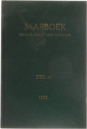 46 Jaarboek : Deel 46 (1992) - Genealogie, Boeken, Verzenden, Nieuw