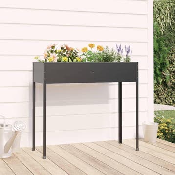 vidaXL Plantenbak 100,5x40,5x90 cm gegalvaniseerd staal, Tuin en Terras, Verzenden, Nieuw