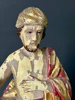 Beeldje, Christ Glorieux - 26 cm - Polychroom hout