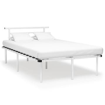 vidaXL Bedframe metaal wit 120x200 cm, Verzenden, Nieuw