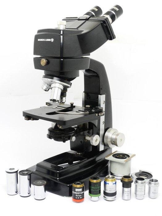 Microscoop - 1950-1970 - Bausch & Lomb, Collections, Appareils photo & Matériel cinématographique