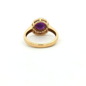 Zonder minimumprijs - Ring Zilver - 2.16ct. tw. Amethist -