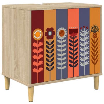 vidaXL Badkamerkast ESSEN Sonoma 60 x 40 x 60 cm Bewerkt, Verzenden, Nieuw