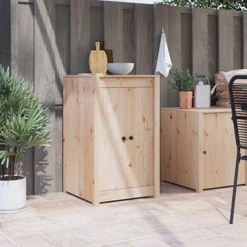 vidaXL Keuken deur MEPPEL Bruin Eiken 50 x 9 x 82 cm, Doe-het-zelf en Bouw, Verzenden, Nieuw