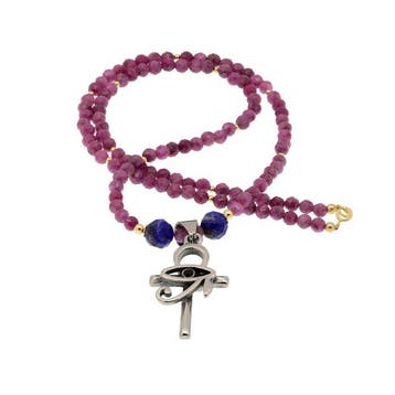 Rubis - Acier - Collier