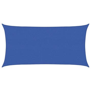 vidaXL Zonneschaduwzeil Blauw 2,5 x 6 m HDPE, Verzenden, Nieuw