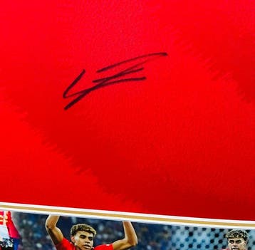 Lamine Yamal - Exclusive Hand Signed – World Cup 2026 Winner