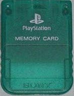 Sony PS1 1MB Memory Card Transparant Groen (PS1 Accessoires), Games en Spelcomputers, Ophalen of Verzenden, Zo goed als nieuw