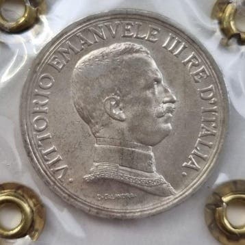 Italië. Lotto 24 monete ( 2 Lire 1915 Aquila Sabauda + 100, Postzegels en Munten