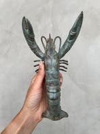 sculptuur, NO RESERVE PRICE - Bronze Patinated Lobster