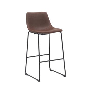 Barkruk Risto | Bruin | Kunstleder | Hoog LABEL51, Zakelijke goederen, Verzenden, Nieuw in verpakking