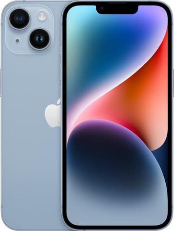Nieuwstaat Apple iPhone 14 (model 2022) blauw 128GB + 12, Ophalen of Verzenden, Zo goed als nieuw