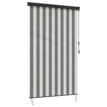 vidaXL Rolgordijn Antraciet en Wit 180 x 250 cm Stof en, Verzenden, Nieuw