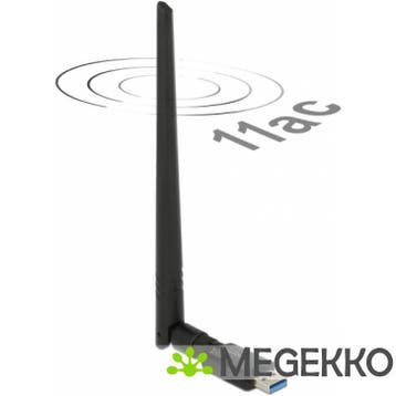 Delock 12535 USB Dualband WLAN ac/a/b/g/n Stick 867 + 300, Verzenden