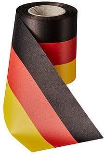 Nationaal lint duitse vlag zwart rood goudgeel 100 mm 25