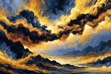 Iconica - Cosmic Nebula Flow - Unique 1/1 XXL (100 x 150 cm)