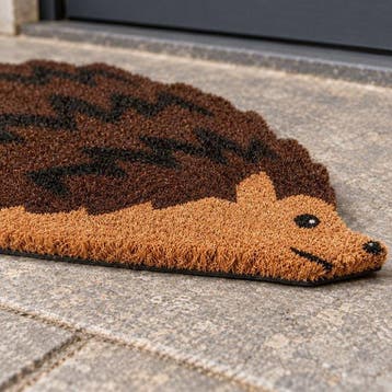 Landelijke egel deurmat - kokosvezel entree-mat met, Antiek en Kunst