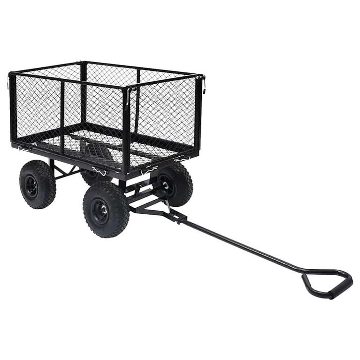 vidaXL Tuinwagen 350 kg zwart, Bricolage & Construction, Outillage | Outillage à main, Envoi
