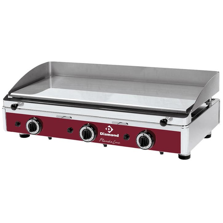 Bakplaat/Grillplaat | Propaangas | Gechromeerd | 3x 2,9kW |, Zakelijke goederen, Horeca | Keukenapparatuur, Nieuw in verpakking