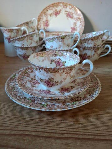 H.M. Williamson & Sons - Theeservies (32) - Porselein