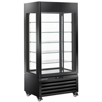 Chocoladevitrine | EXALTA | Energiezuinig | 600L | Zwart |, Verzenden