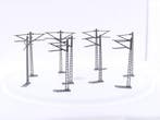 Schaal H0 Kleinbahn , 5 stuks enkel bovenleidingmast met..., Ophalen of Verzenden, Gebruikt, Rails, Analoog