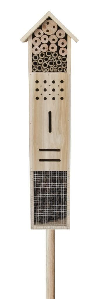 Insectenhotel XL op stang - 60 x 15 x 10 cm, Tuin en Terras, Verzenden, Nieuw
