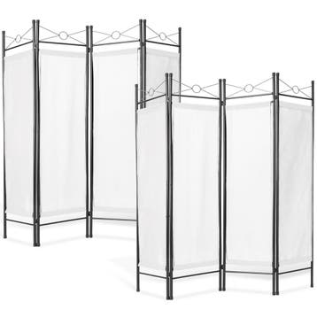 2 kamerschermen 180x160x2,5cm - wit, Verzenden