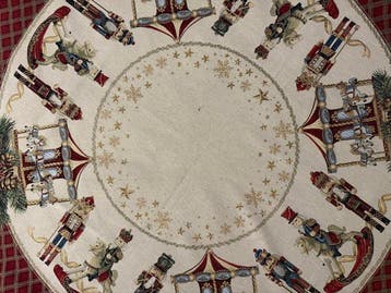 Noël dautres temps - Nappe - 140 cm - 140 cm, Antiek en Kunst