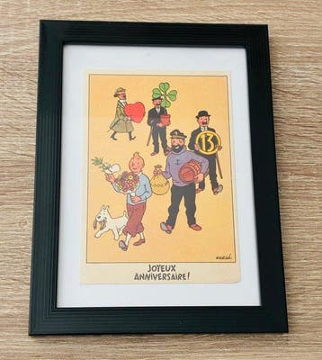 Tintin - 1 Tintin-ansichtkaart-limiteerde, Boeken, Stripverhalen, Nieuw