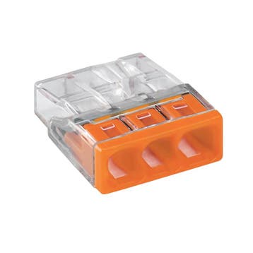 WAGO® LASKLEM | 3 DRADEN | 0.2-2.5MM² | PER 100 STUKS, Maison & Meubles, Lampes | Lampes en vrac, Verzenden