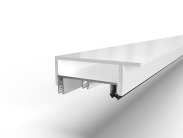 Complete profielset bovenzijde-4000 mm-Wit gelijkend RAL 901, Verzenden, Nieuw