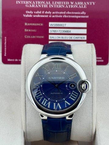 Cartier - Ballon Bleu De Automatic Blue Dial (New Version) -, Nieuw