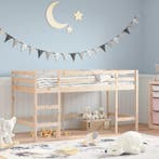 vidaXL Kinderhoogslaper met ladder 80x200 cm massief, Huis en Inrichting, Verzenden, Nieuw