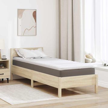 vidaXL Matras Topper Wit 80 x 200 cm Knit Stof, Verzenden, Nieuw