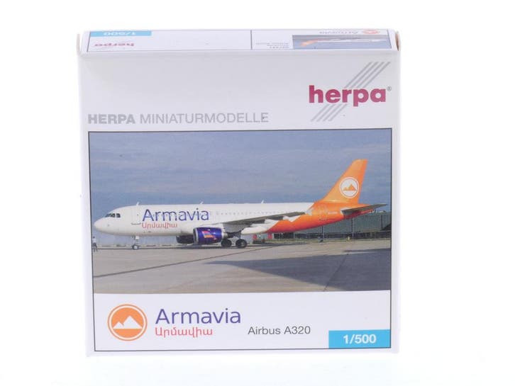 Schaal 1:500 Herpa 507431 Airbus A320 Armavia Reg. EK3200..., Hobby & Loisirs créatifs, Modélisme | Avions & Hélicoptères, Enlèvement ou Envoi