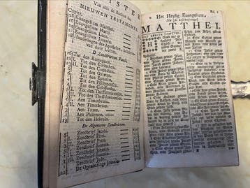 Nieuw Testament (Circa 1850) met Zilveren Slot (Erg Goede, Antiek en Kunst