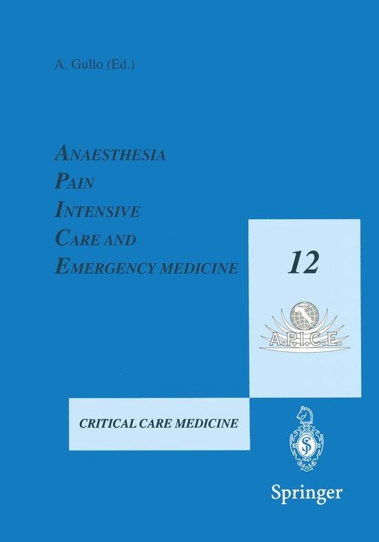 Anaesthesia, Pain, Intensive Care and Emergency Medicine -, Boeken, Taal | Engels, Gelezen, Verzenden