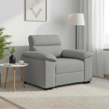 vidaXL Sofastoel Wolkgrijs 100x81x84 cm Stof, Huis en Inrichting, Zetels | Zetels, Verzenden, Nieuw