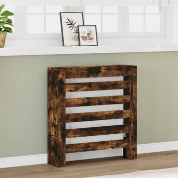 vidaXL Radiatorombouw 78x20x82 cm bewerkt hout gerookt, Verzenden