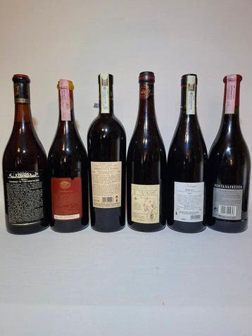 1999 , 1967, 2011 Fontanafredda & 1975, 2010 Bersano & 1991, Verzamelen, Wijnen, Nieuw