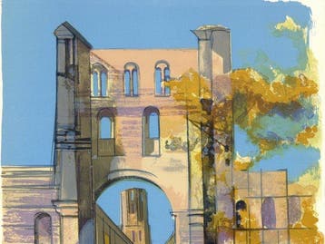Camille Hilaire (1916-2004) - LAbbaye de Jumièges + 1 œuvre, Antiquités & Art