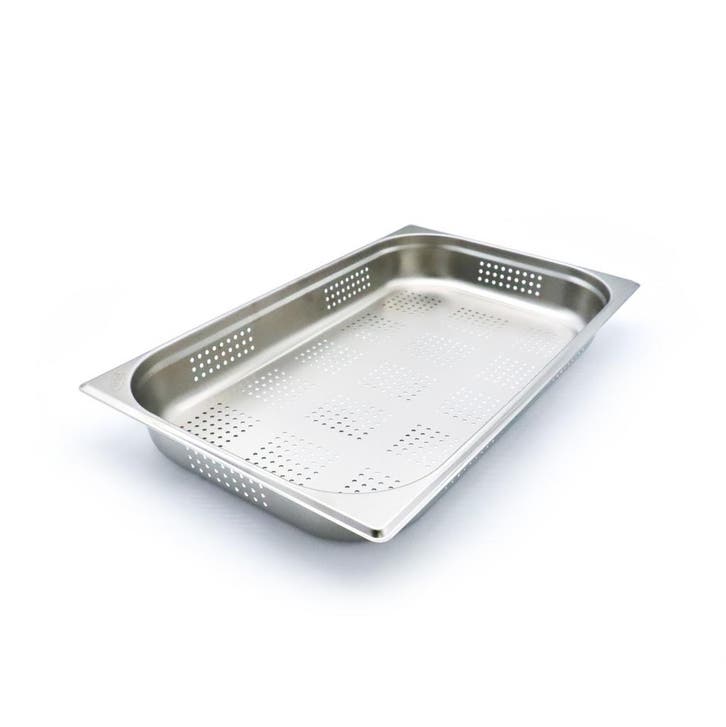 Gastronorm Bak - 1/1 GN - 6,5 cm Diep - RVS - Geperforeerd, Articles professionnels, Horeca | Équipement de cuisine, Envoi