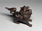 Wierookbrander - Chinese Bronze Guardian Lion ( / Shishi), Antiquités & Art