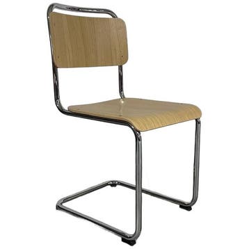 Dutch Originals Gispen Set Van 6 Eetkamerstoelen 101xl -, Verzenden, Zo goed als nieuw, Bruin