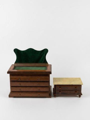 Kabinet (2) - Botticino-marmer - Mini Mobili Vintage