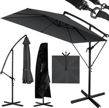 KESSER® Parasol Rechthoekig - Verstelbaar - Ø250cm - Antraci, Verzenden, Nieuw